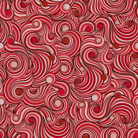 Seamless asian ethnic floral retro doodle background pattern in vector. Henna paisley mehndi doodles design tribal pattern.のイラスト素材
