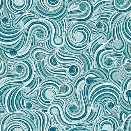 Seamless asian ethnic floral retro doodle background pattern in vector. Henna paisley mehndi doodles design tribal pattern.のイラスト素材