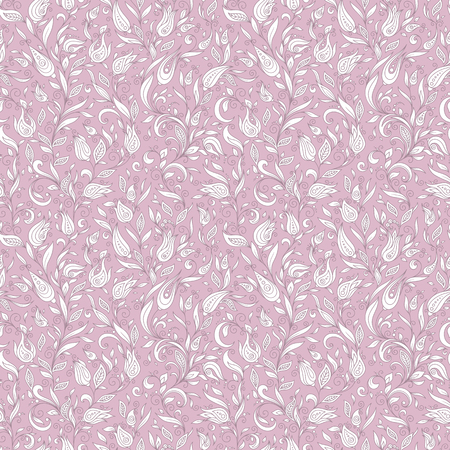 Henna Mehndi Tattoo Flowers Doodles Seamless Pattern. Paisley Flowers Illustration Design Elementsのイラスト素材