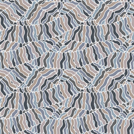 Seamless abstract hand-drawn waves pattern, wavy background. Can be used for wallpaper, pattern...