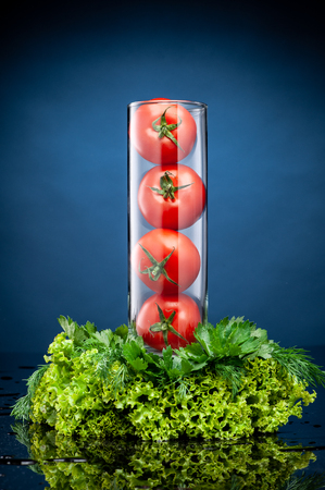 Fresh vegetables on dark background.の写真素材