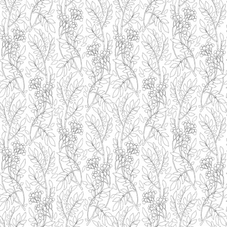 Hand drawn   flower ornament for adult antistress. Coloring book page with high details isolated on white background. Floral seamless pattern.のイラスト素材