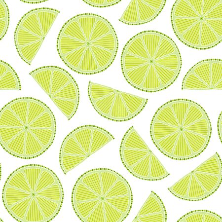 Seamless pattern with  limes. Perfect for wallpapers, pattern fills, web page backgrounds, surface textures, textile.のイラスト素材