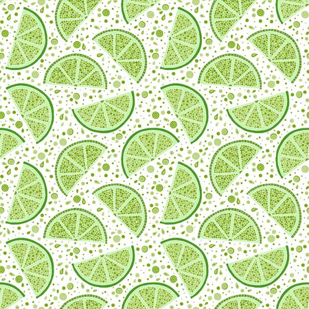 Seamless pattern with  limes. Perfect for wallpapers, pattern fills, web page backgrounds, surface...