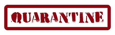 Coronavirus quarantine slogan.  Dangerous. Isolatedのイラスト素材