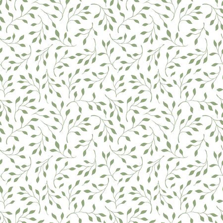 Nature hand drawn seamless pattern.  のイラスト素材
