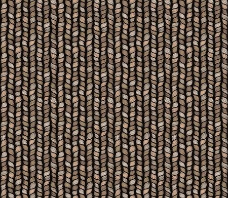 Brown heather marl tweed knit texture background. Blanket stitch seamless  pattern. Homespun faux woolen fabric structure textile. Yarn melange all over print.のイラスト素材