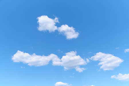 Natural Blue Sky Background With Clouds. Cloudscape.の写真素材