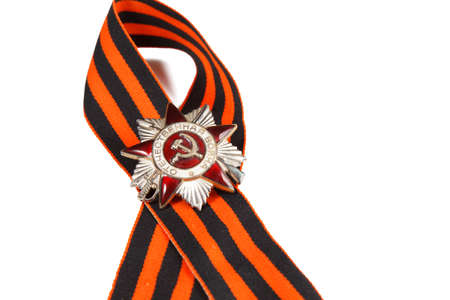 The Order of the Great Patriotic War and St. George ribbon. illustrative editorial.の写真素材