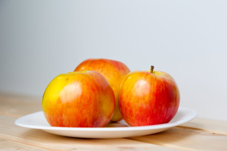 Apples are rich in vitaminsの写真素材