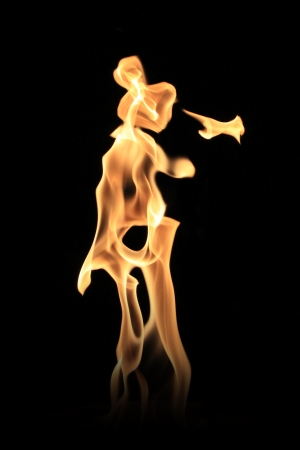 fire art, on a black backgroundの写真素材
