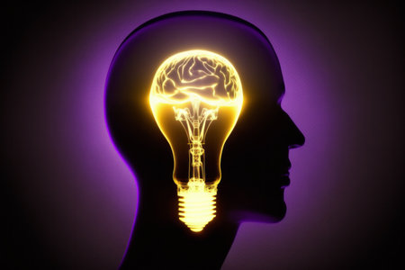 Human head in labyrinth, symbolizing doubts, psychology, psychotherapy, and mental processes, conceptual image for problem-solving and decision-making. Generative AIの素材