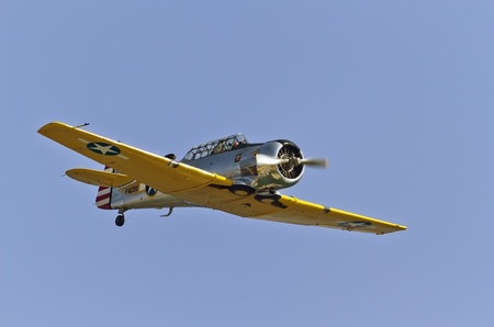 BARCELONA - OCTOBER 2: Unidentified pilot perform acrobatics during the aerial plane exhibition...