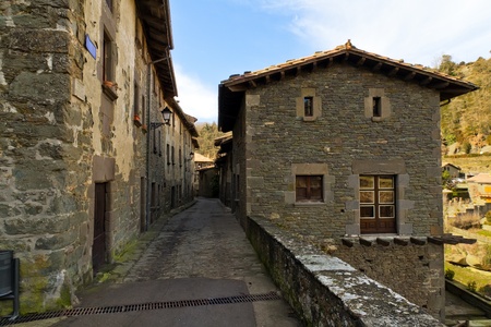 Rupit, tipical village in Catalonia, Spainの写真素材