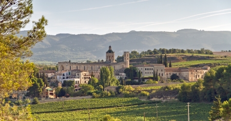 Monastery of Santa Maria de Santes Creus, Spain の写真素材