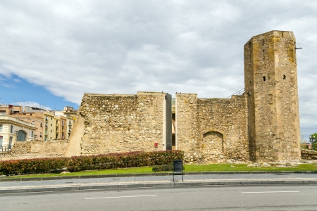 A view of the roman circus tower, Tarragona, Spain のeditorial素材