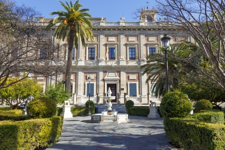 General Archive of the Indies,  Archivo General de Indias in Seville, Spainのeditorial素材