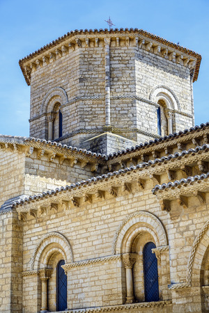 St. Martin Church, in Romanesque style in Fromista, Palencia, Castilla y Leon, Spain の写真素材