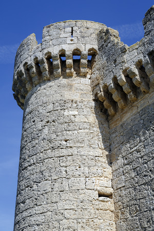 Castle of the Franco de Toledo, Villafuerte of Esgueva, Valladolid Spainのeditorial素材