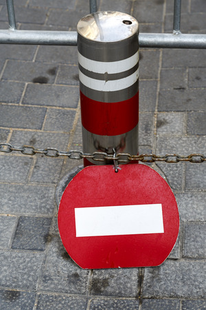 Wrong direction, do not enter red round traffic europeanのeditorial素材