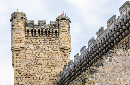 Oropesa Castle Turret in Toledo, Spainのeditorial素材