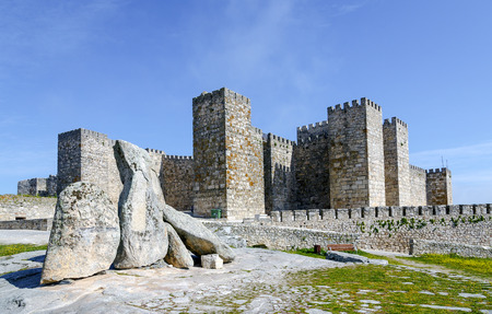 Castle of Trujillo, a medieval village in the province of Caceres, Spainのeditorial素材