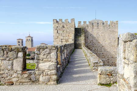 Castle of Trujillo, a medieval village in the province of Caceres, Spainのeditorial素材