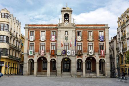 Zamora, Spain - March 22, 2016: New Town Hall of Zamora, a city in western Spain. It has a great historical and cultural past.のeditorial素材