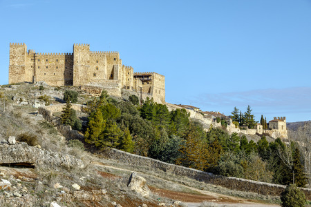 Castle of Siguenza Guadalajara province Castilla-Leon Spainのeditorial素材