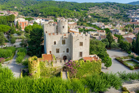 Vilasar Castle, Barcelona, Catalonia, Spain. It was built in the 10th centuryのeditorial素材