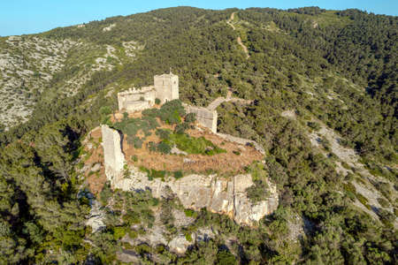 Castle of Santa Magdalena de Pulpis province of Castellon Spain.の写真素材