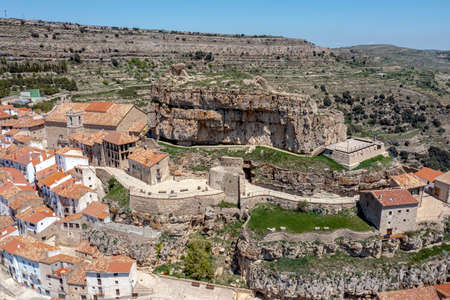Ares del Maestrazgo is a medieval city of high cultural and historic interest in the province of Valencia, Spainの写真素材