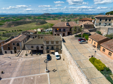 Beautiful Town Hall Building Of Medieval Origin In Hita Guadalajara Castilla La Mancha. Spain. Travel Tourism Holidaysのeditorial素材