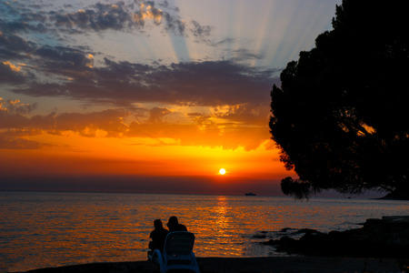 Romantic Sunsetの写真素材