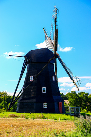 Black windmillの写真素材