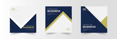 business social media post templateのイラスト素材