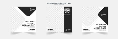 business social media post templateのイラスト素材