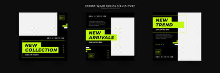 fashion sale social media post template