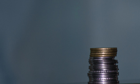 Gold & Silver Coinsの写真素材