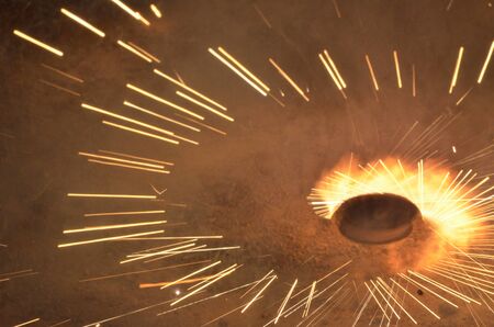 Fireworks in New Year Festival Celebration light backgroundの写真素材