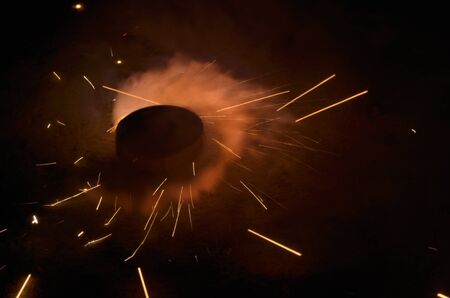 Fireworks in New Year Festival Celebration light backgroundの写真素材