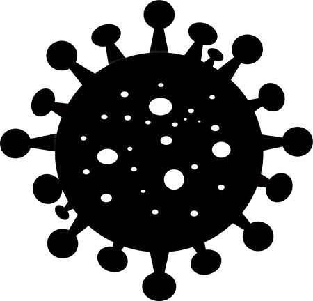Coronavirus Bacteria Cell Iconのイラスト素材