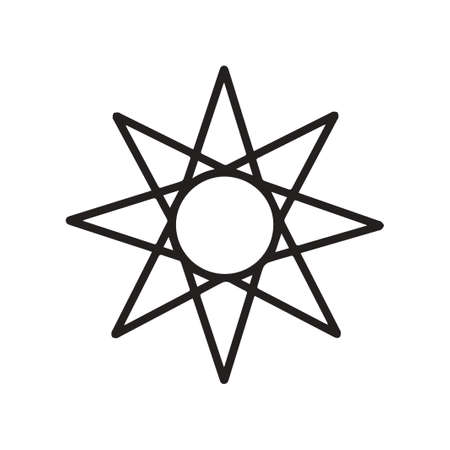 Sun icon. Vector star, sun icon on a solid background.のイラスト素材