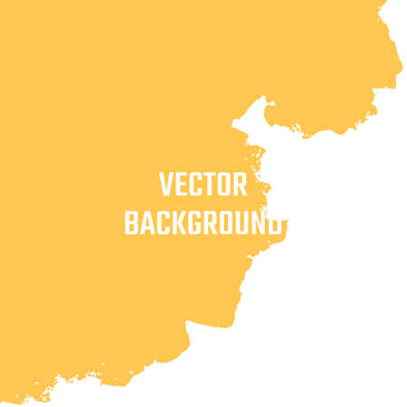 Vector background. Background with abstract painted elements, and text in yellow, orangeのイラスト素材