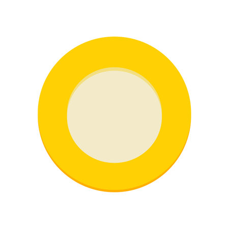 Plate, dishes. Ukrainian symbols. Flat vector illustration isolated on white background.のイラスト素材