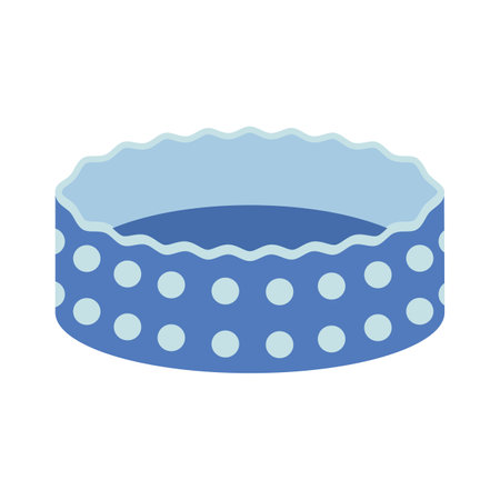 Dishes. Round baking dish, pan. Flat vector illustration isolated on white background.のイラスト素材