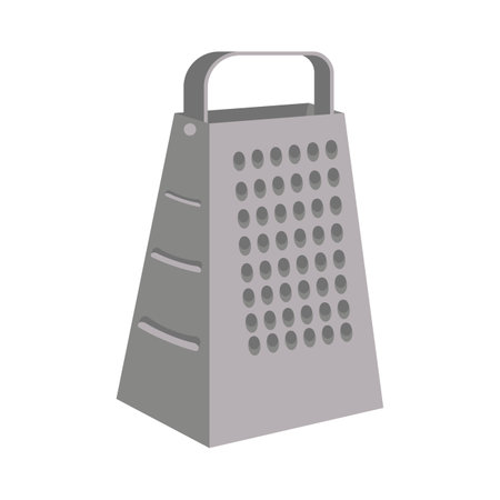 Dishes. food grater. Flat vector illustration isolated on white background.のイラスト素材