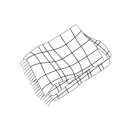 plain. hello autumn. Autumn season element, icon. Flat vector illustration isolated on white background. line art.のイラスト素材