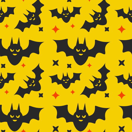 Halloween vector pattern. Endless texture can be used for wallpaper, fill pattern, background. cartoon vector illustration.のイラスト素材