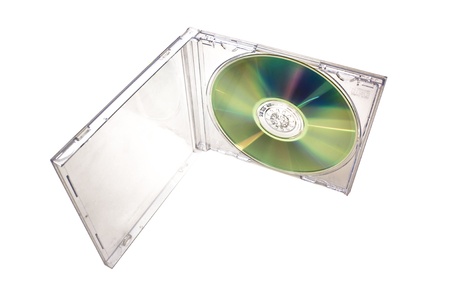 cd with transparent boxの写真素材